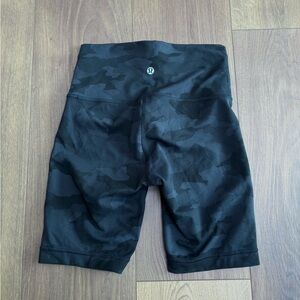 Lulu Black Camo Shorts